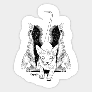 Shedding Cat Sticker